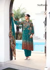 Ether By Sadhana Muslin Silk Printed Dress Material Exporters In India`
